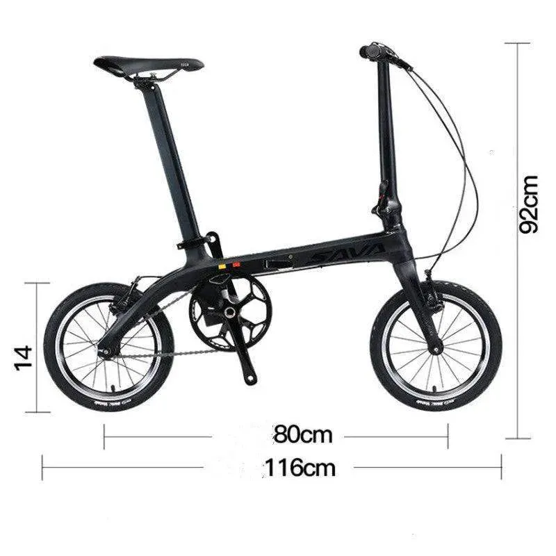 14Inch Z0 Carbon Fiber Folding Bike