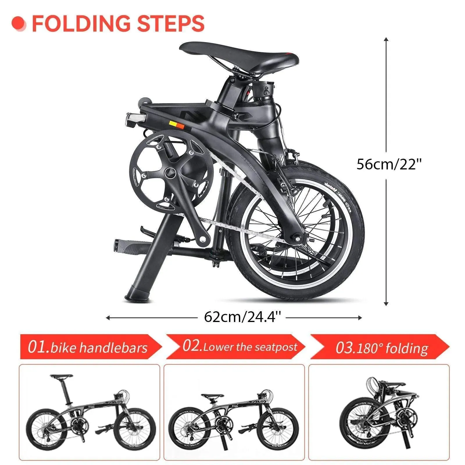 14Inch Z0 Carbon Fiber Folding Bike