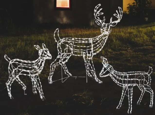 3-Piece Woodland Family LED Wire Sculpture Combo