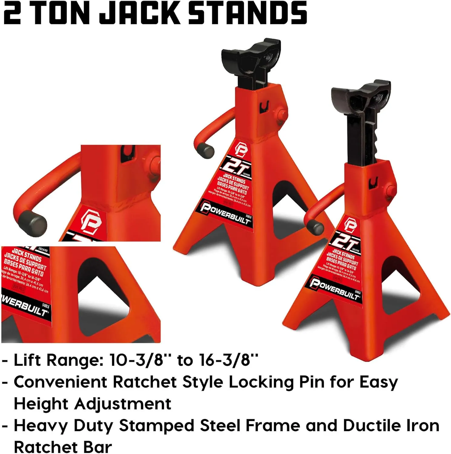 6-Piece Car Jack & Garage Creeper Set with 2-Ton Lift, Jack Stands & Wheel Chocks