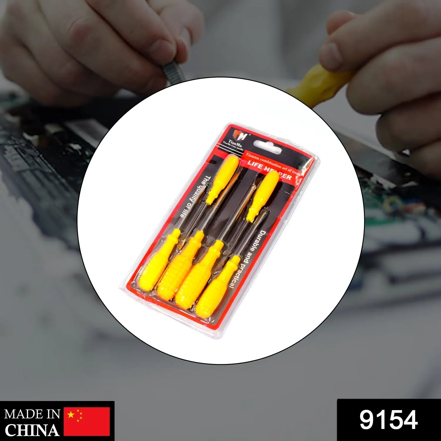 9154  6 pcs Screwdriver Set for Household Repair,