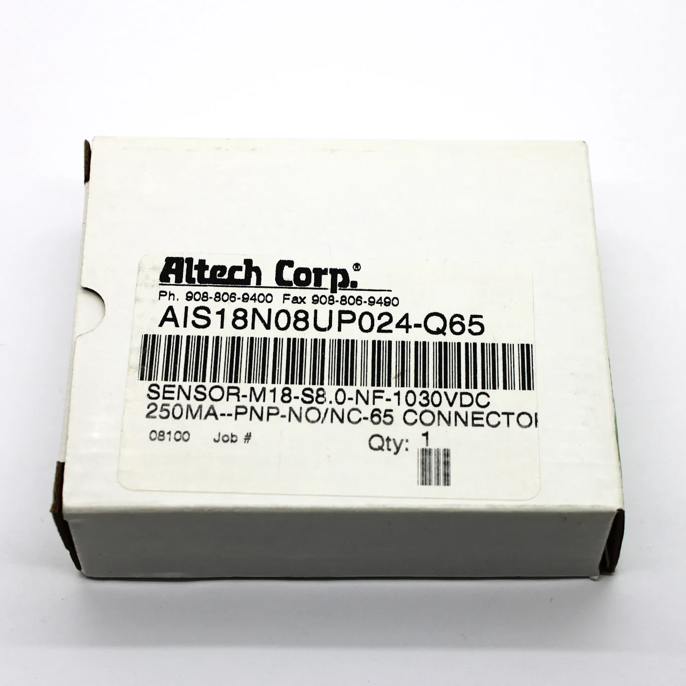 Altech Corp Proximity Sensor SENSOR-M18-S8.0-NF-1030VDC AIS18N08UP024-Q65