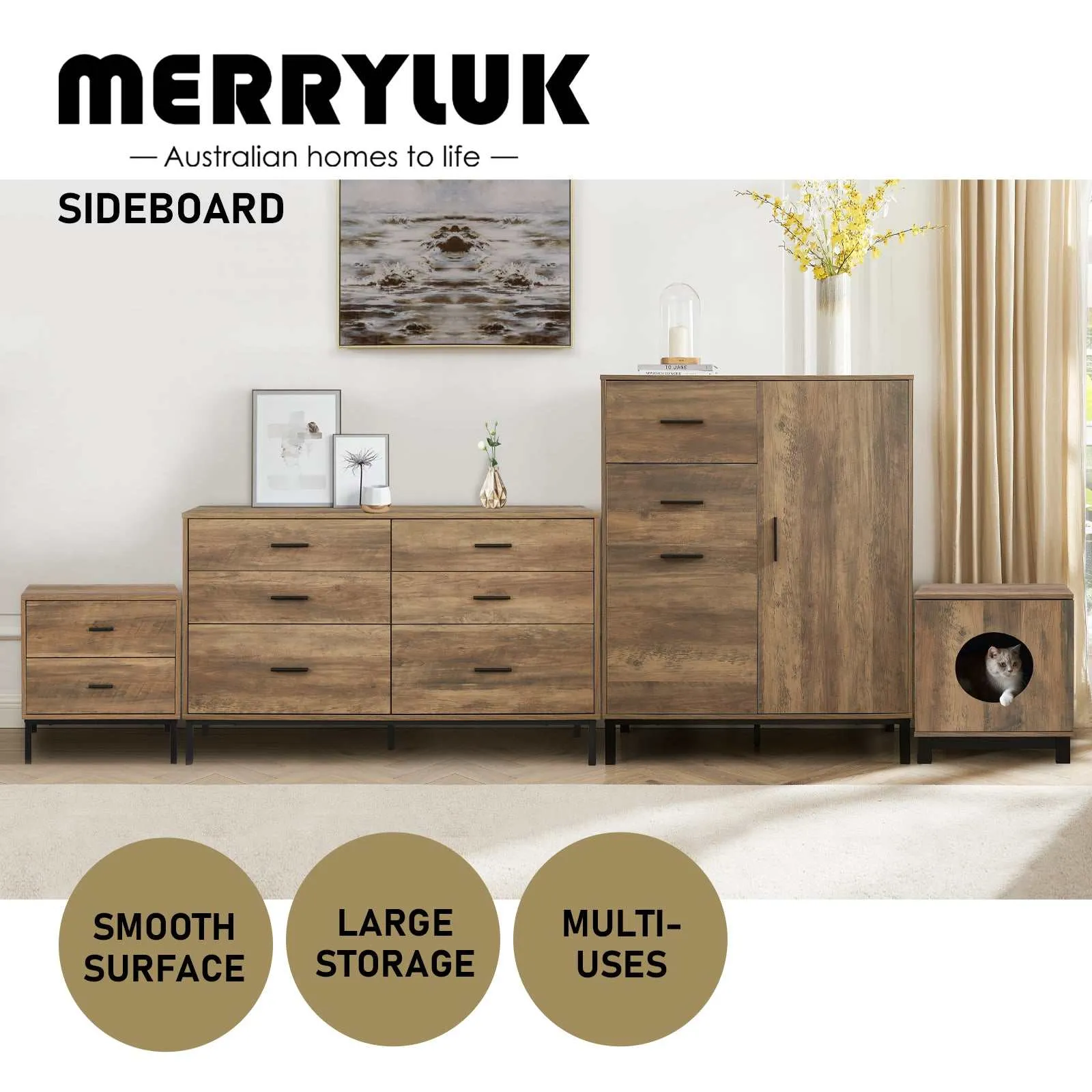 Bedroom Sets - Bronx Tall Chest Wardrobe & More | MerryLuk