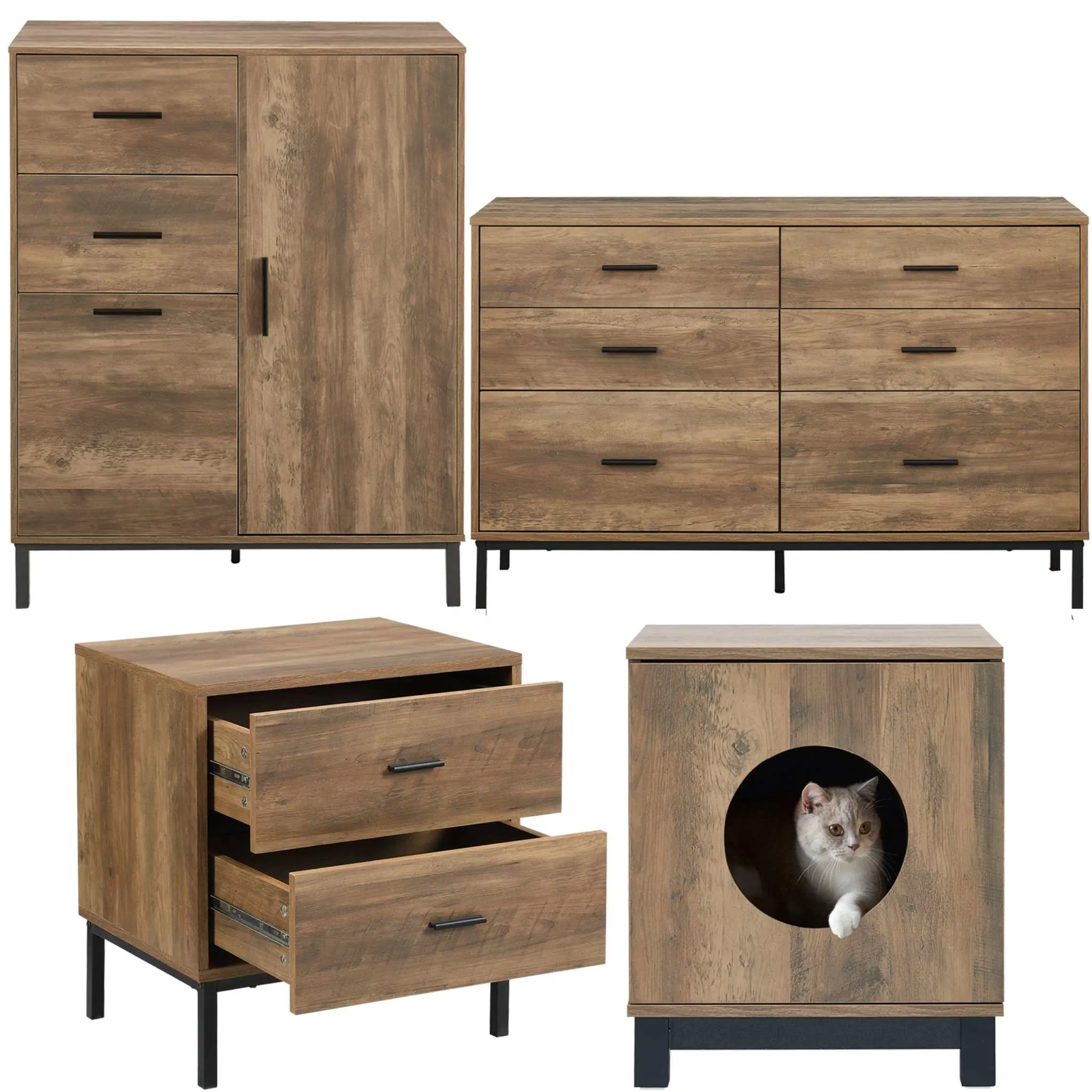 Bedroom Sets - Bronx Tall Chest Wardrobe & More | MerryLuk