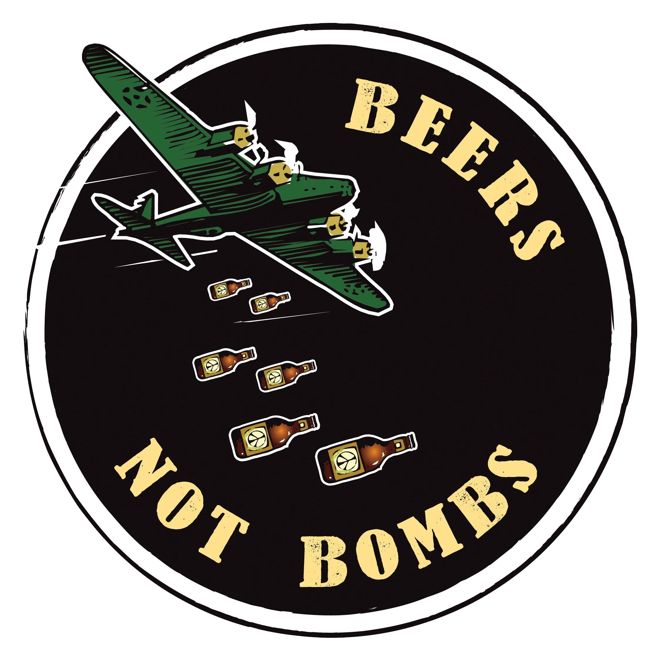 Beers Not Bombs "The Aviator" Bottle Opener Key Chain