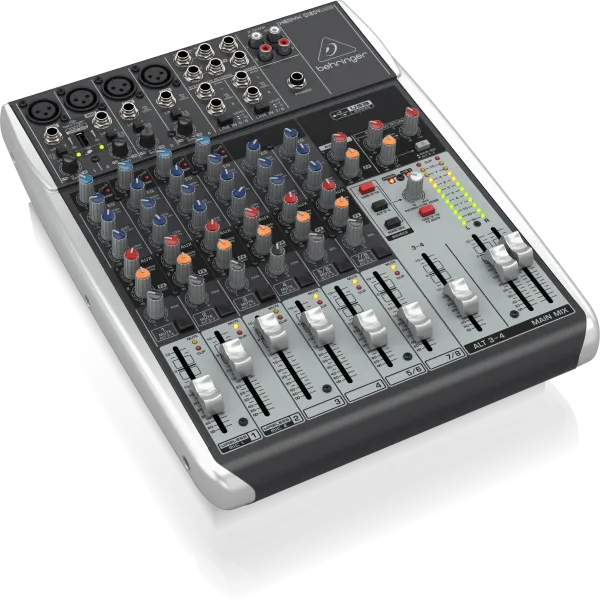 Behringer  XENYX Q1204USB Premium 12-Input 2/2-Bus Mixer with XENYX Mic Preamps and Compressors, Wireless Option and USB/Audio Interface - Each