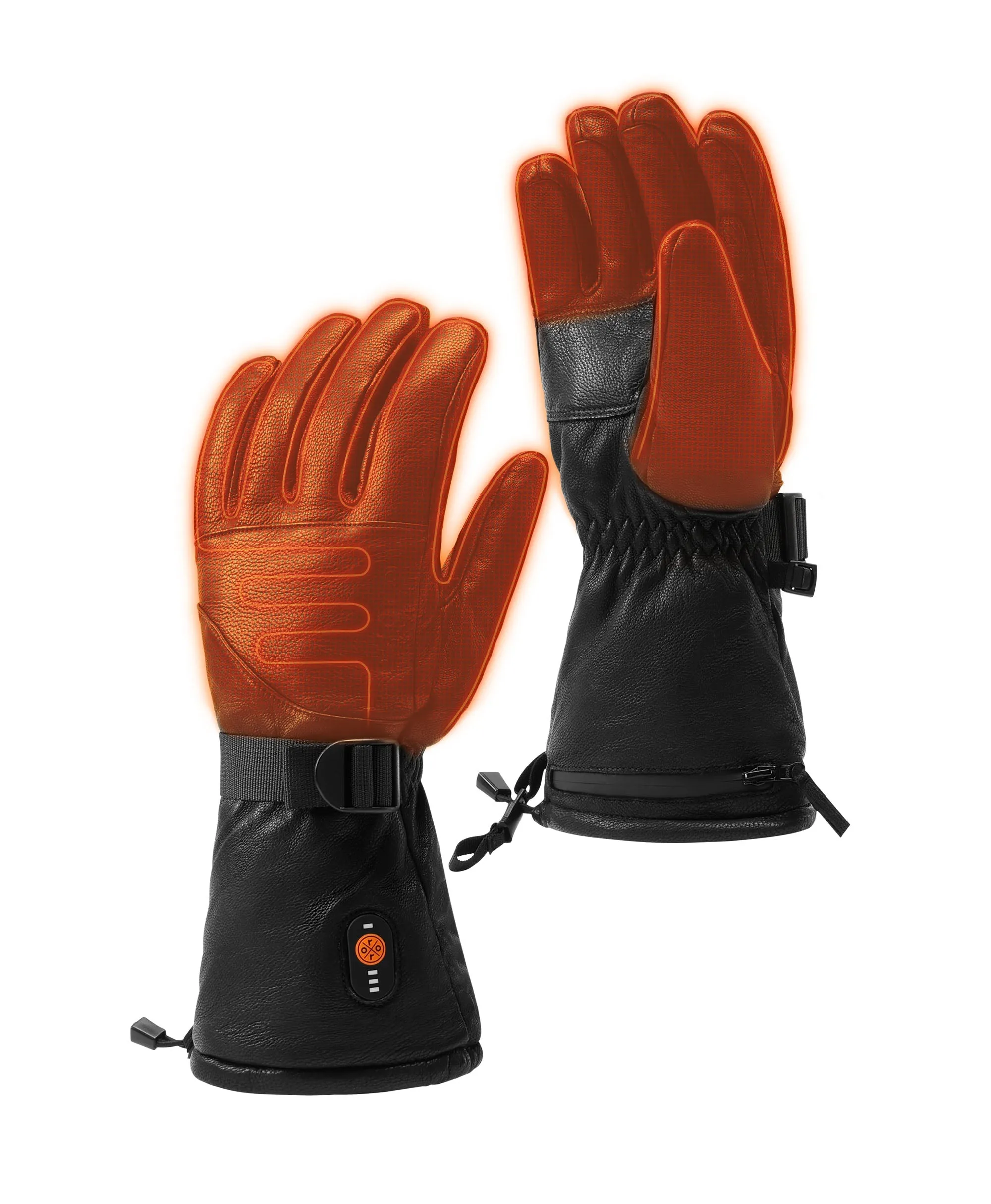 Boise Unisex Heated Full Leather Gloves