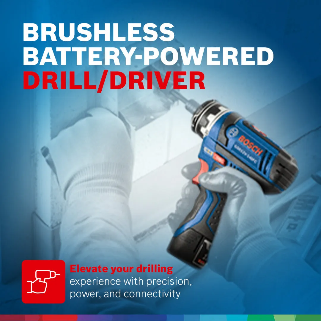 Bosch 5-In-1 Drill/Driver with Flexiclick System and 12 Volt 2.0 Ah Batteries