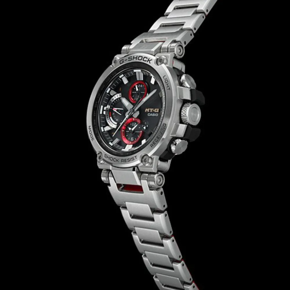 Casio G-SHOCK MT-G Bluetooth & Multiband 6 Solar Powered Stainless Steel Men's Watch - MTGB1000D-1A