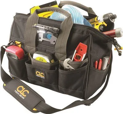 Clc Tech Gear Led Lighted 14 In. Bigmouth Tool Bag