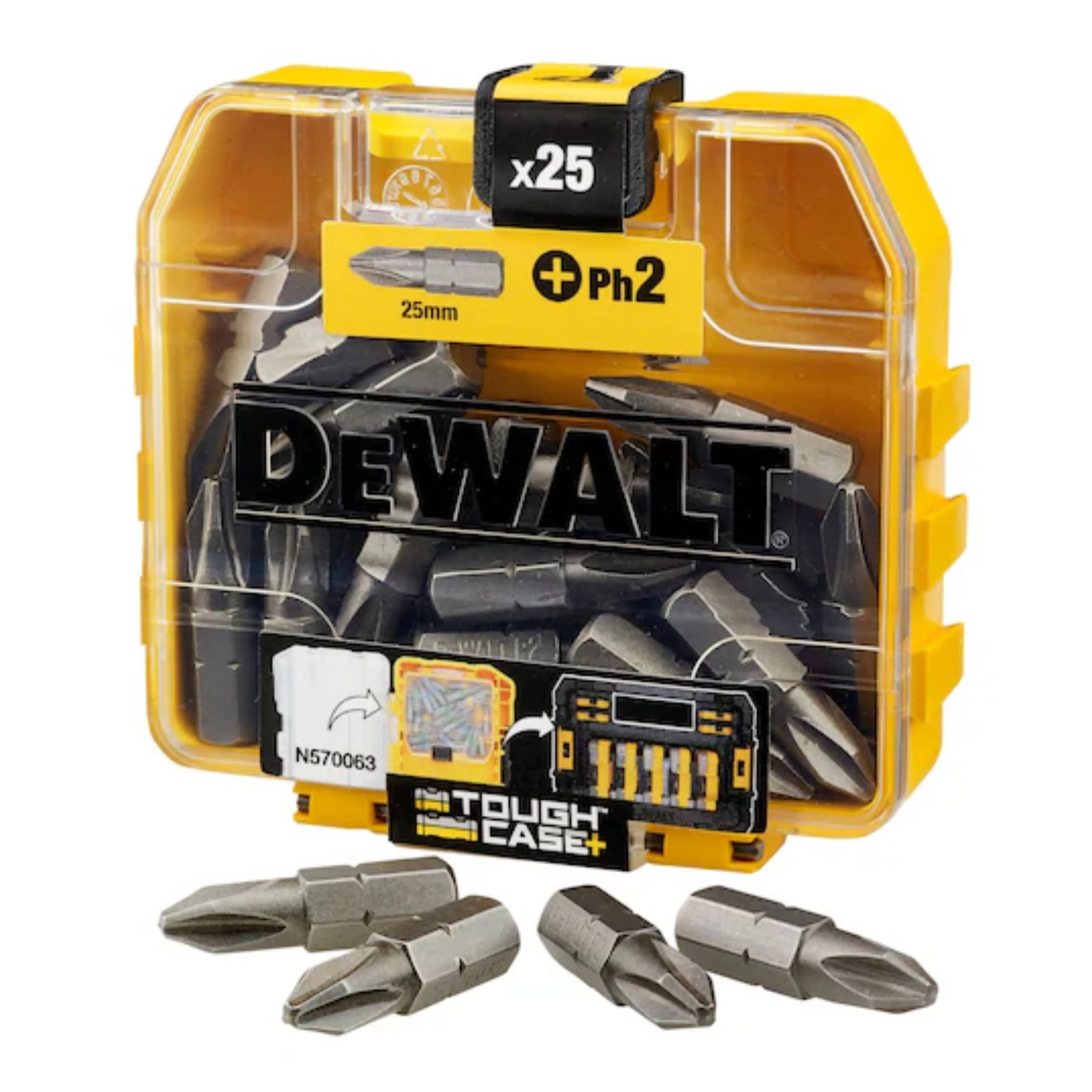 DeWalt 25mm Phillips No.2 Screwdriver Bits