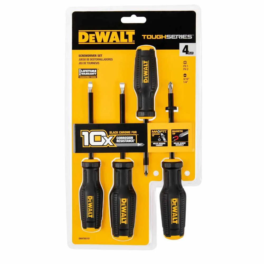 DeWalt DWHT65101 DEWALT® TOUGHSERIES 4PC Screwdriver Set