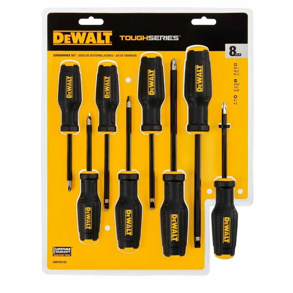 DeWalt DWHT65102 DEWALT® TOUGHSERIES 8PC Screwdriver Set