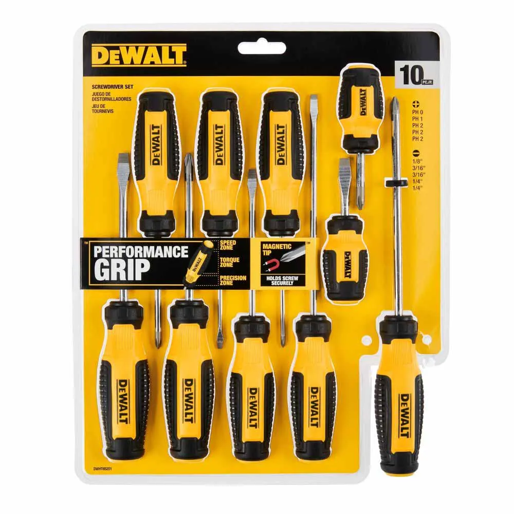 DeWalt DWHT65201 DEWALT® 10PC Screwdriver Set