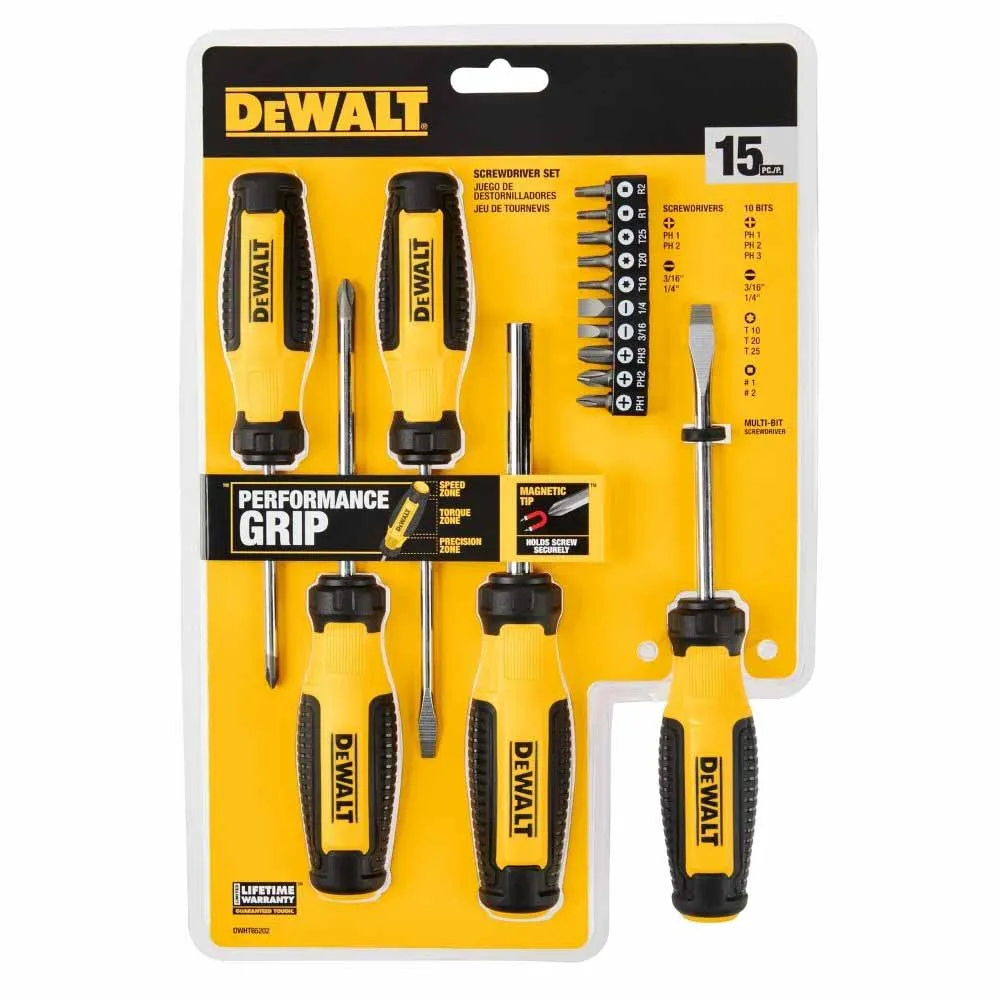 DeWalt DWHT65202 DEWALT® 15PC Screwdriver Set