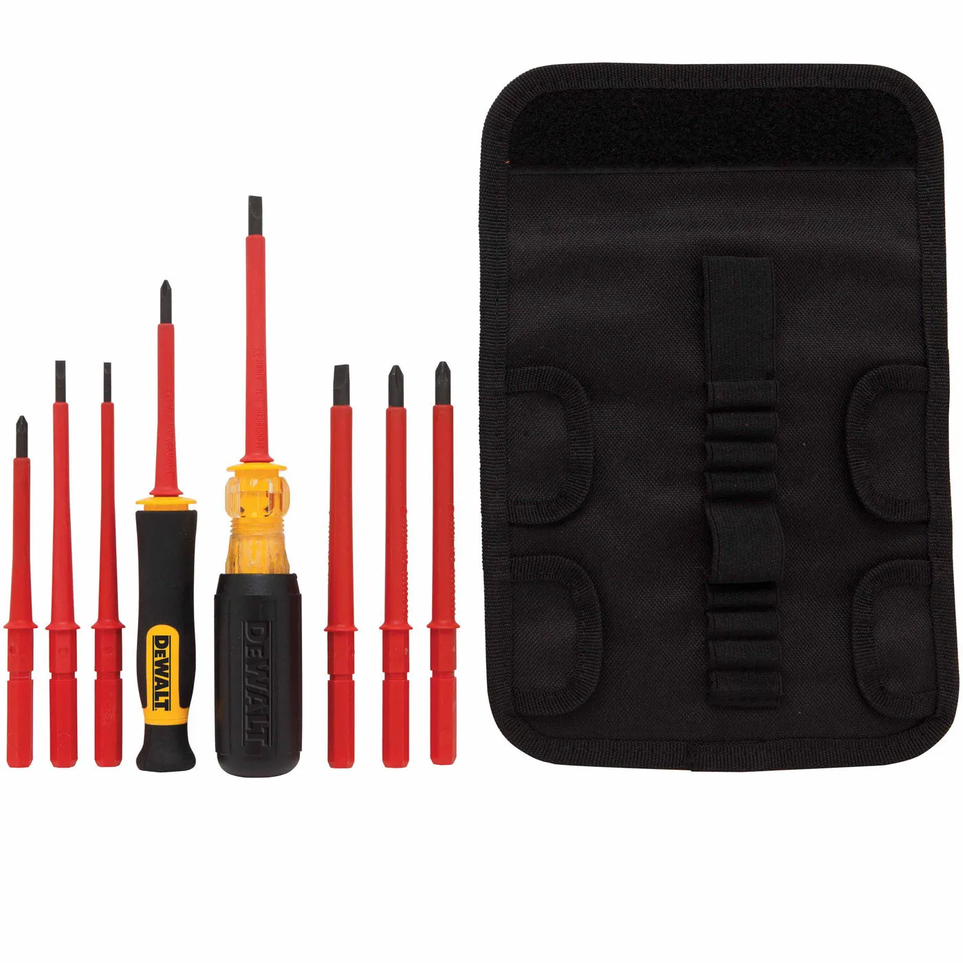 DeWalt DWHT66417 VINYL GRIP INSULATED SCREWDRIVER SET - 10 PC