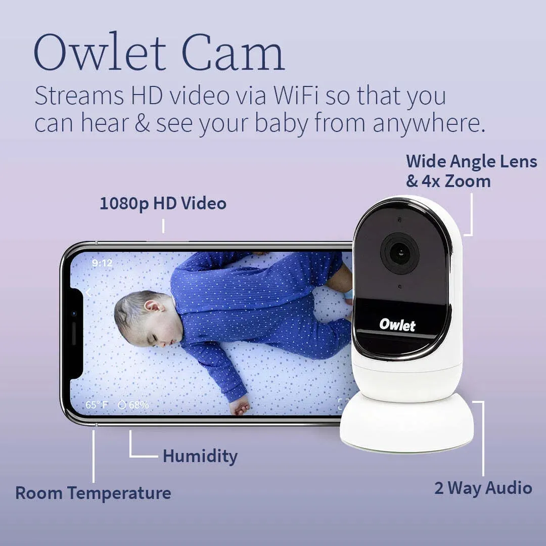 Dream Duo - Smart Portable Video Baby Monitor - HD Video Camera   Sock with Heart Rate, AVG Oxygen Tracker - Deep Sea Green