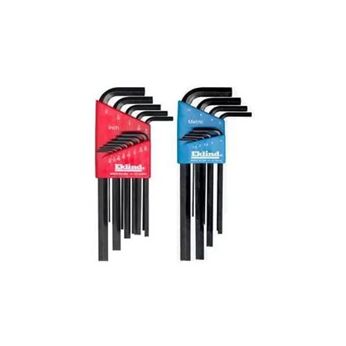 Eklind 10222 Metric & Standard 22 Piece Hex Key Set - Long, .050"-3/8" & 1.5mm - 10mm