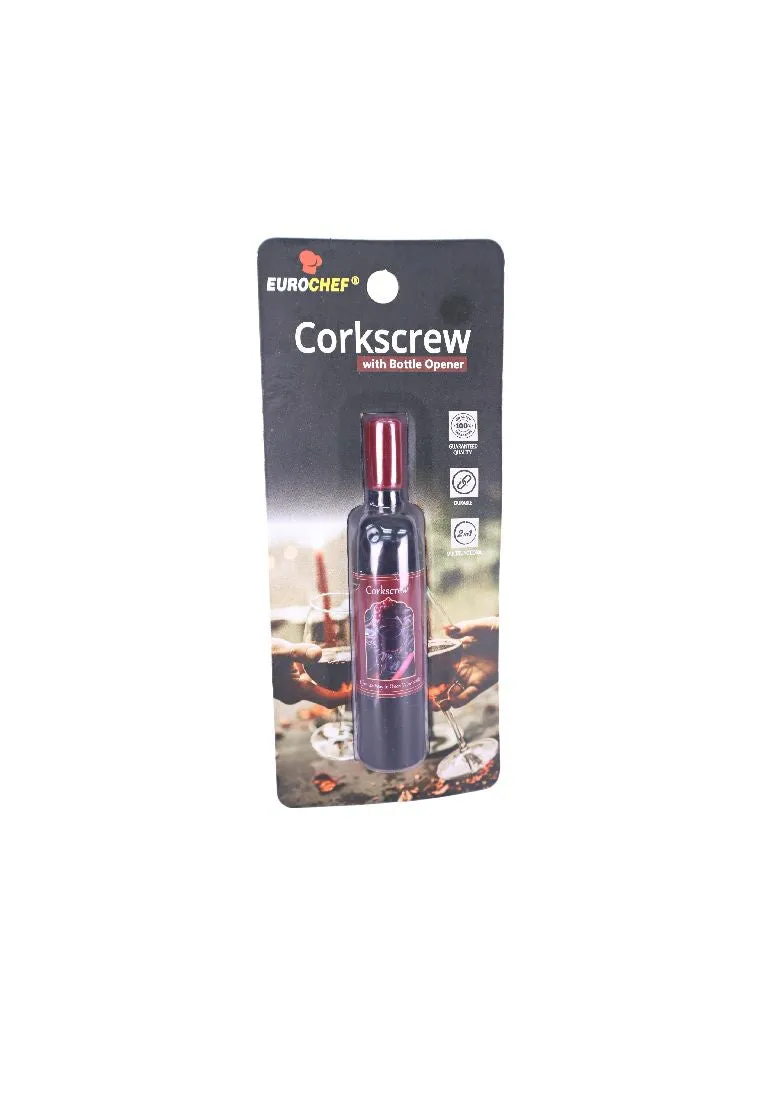 Eurochef Wine Corkscrew with Bottle Opener