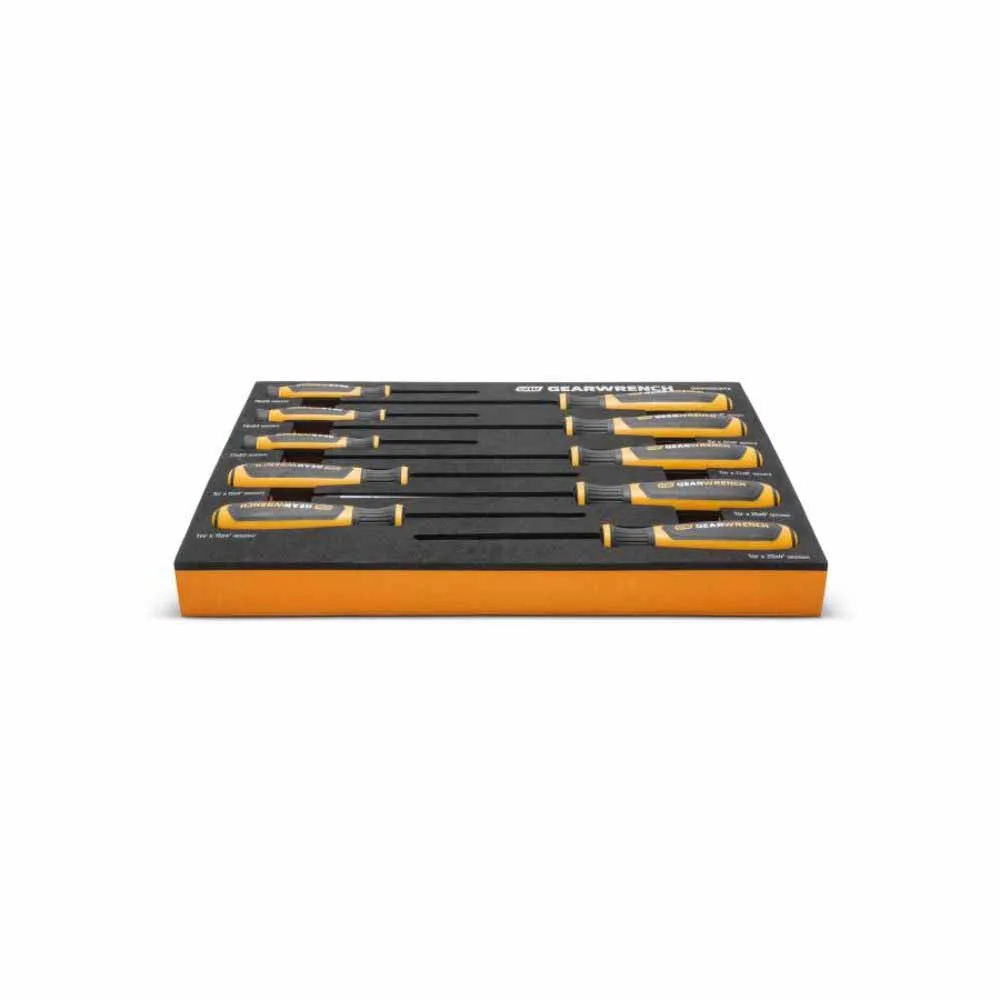 Gearwrench GWMSSCRTX 10 Piece Torx® Dual Material Screwdriver Set in Foam Storage Tray