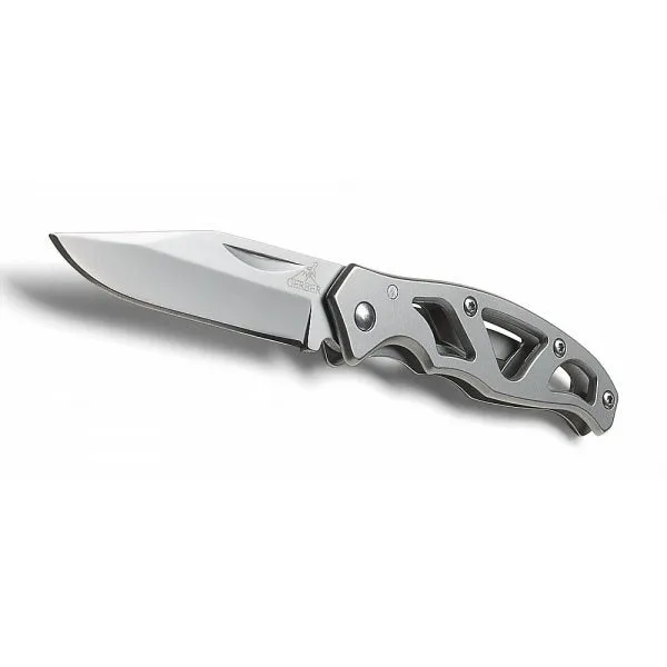 Compact Gerber Paraframe Mini Stainless Steel Knife - Fine Edge Blade