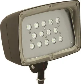 Hubbell Lighting Led Fml Decorative Floodlight 53 Watts 5100K 4285 Lumens 120-277 Volts Wide Beam Spread Dark Bronze