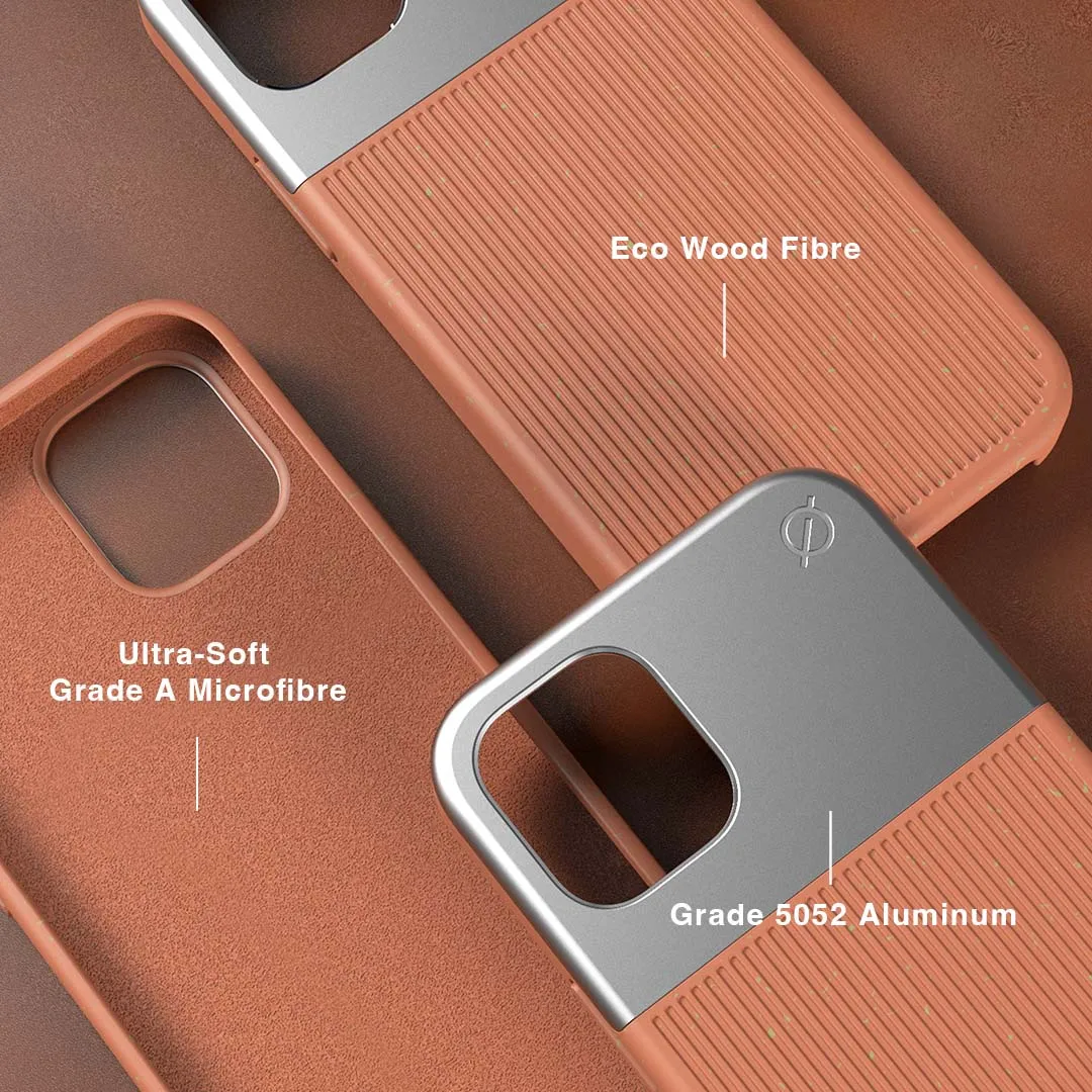 iPhone 12 Mini case – Split Wood Fibre