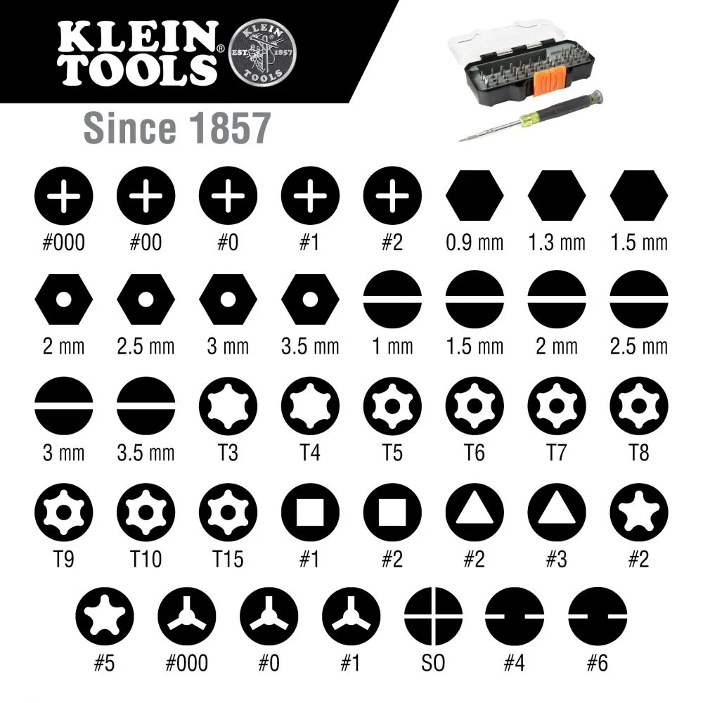 Klein 32717 All-in-1 Multi-Bit Precision Screwdriver Set