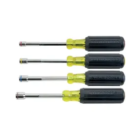 Klein 635-4 4-Piece Heavy Duty Magnetic Nut Driver Set