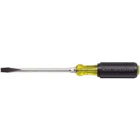 Klein Tools 602-8 3/8" Keystone Tip Screwdriver, Cushion Grip, 8"