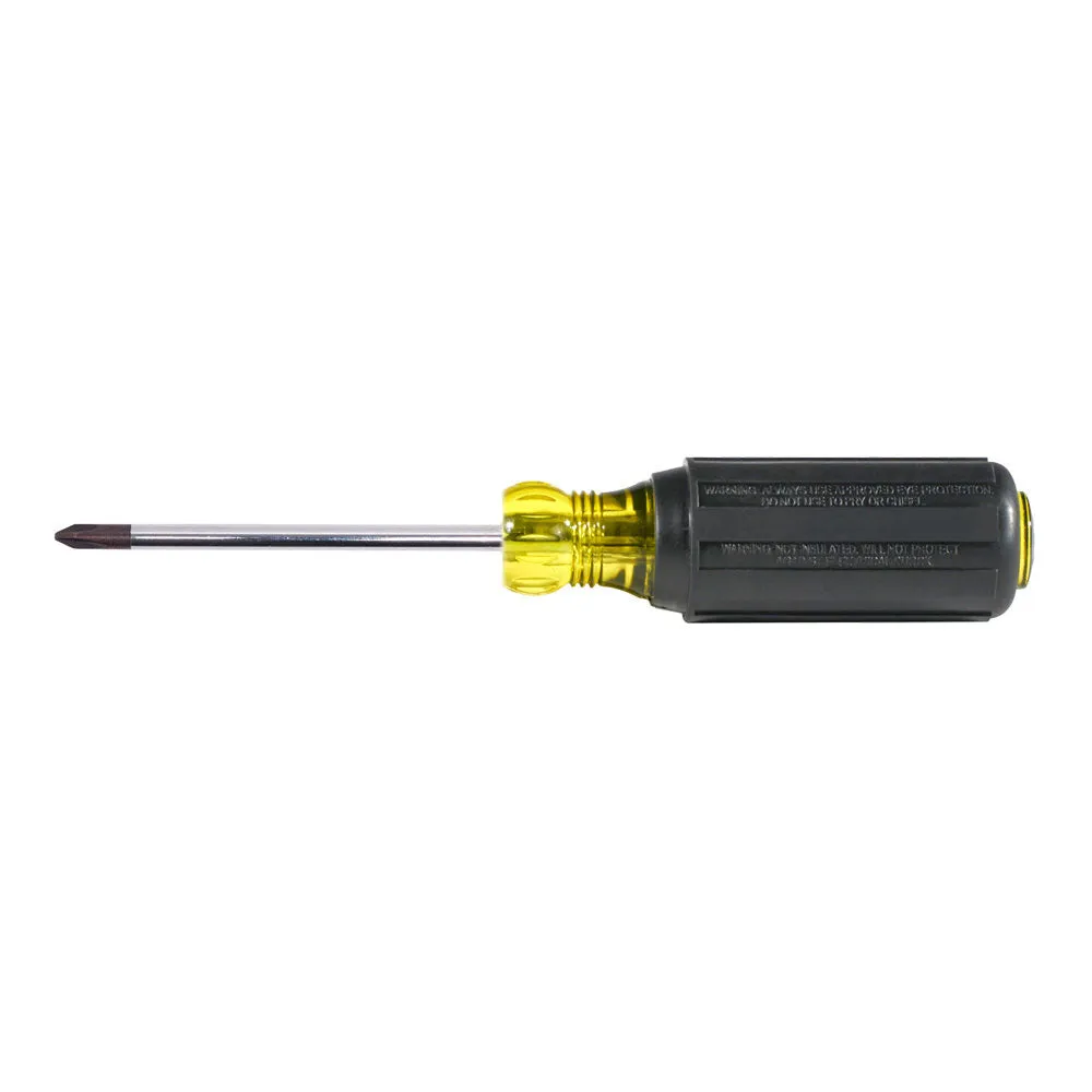 Klein Tools 603-3 #1 Phillips Screwdriver, 3" Round Shank