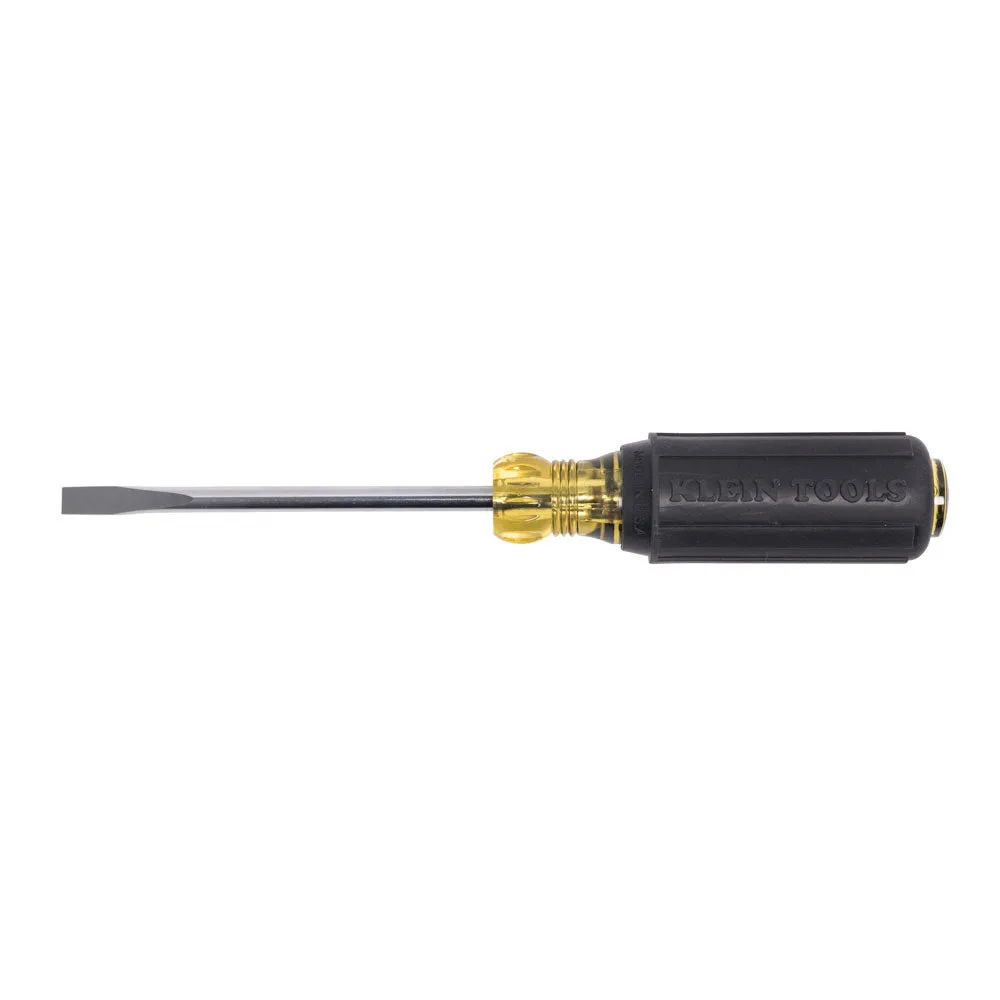 Klein Tools 605-4 1/4" Cabinet Tip Screwdriver 4" Shank