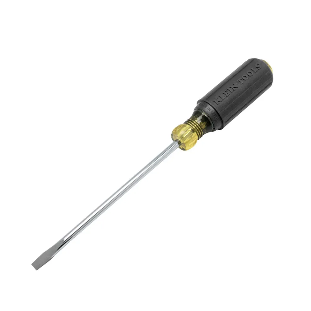 Klein Tools 605-6 1/4" Cabinet Tip Screwdriver, Heavy Duty, 6"