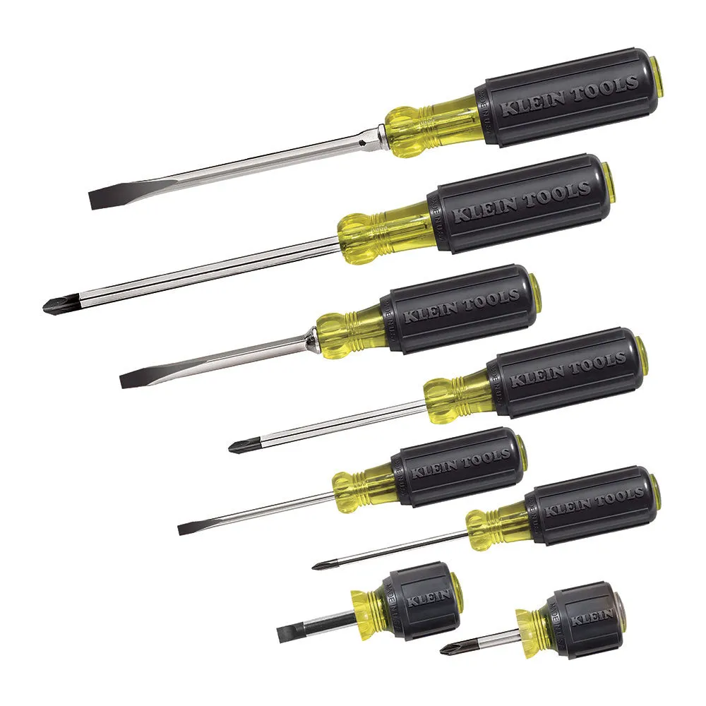 Klein Tools 85078 Screwdriver Set, Multi-Application, 8-Piece