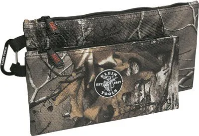 Klein Tools Camo Zipper Bags' 2 Per Pack