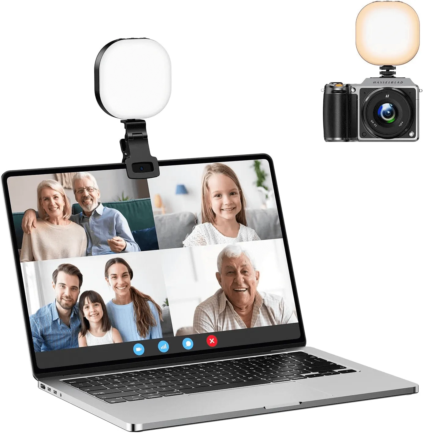 LED Video Light Camera Light, Mini Selfie Light for Laptop, Tablet and Computer