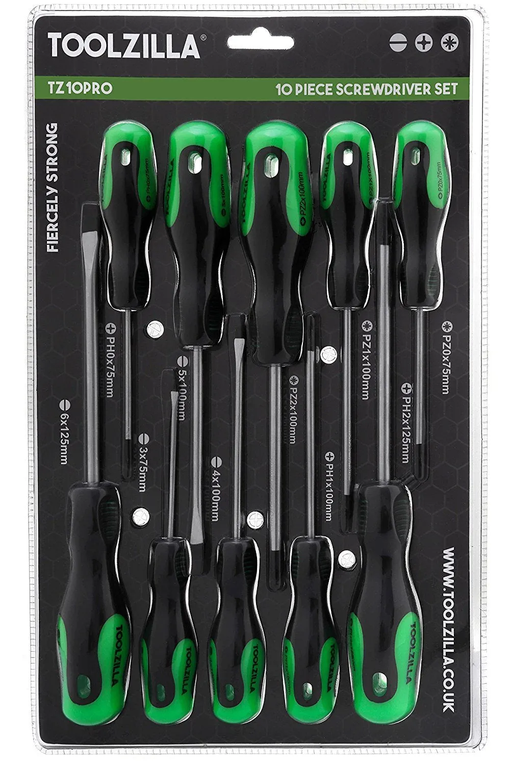 Lzilla Screwdriver Set 10 Piece Magnetic Screwdriver L Set For  Hand