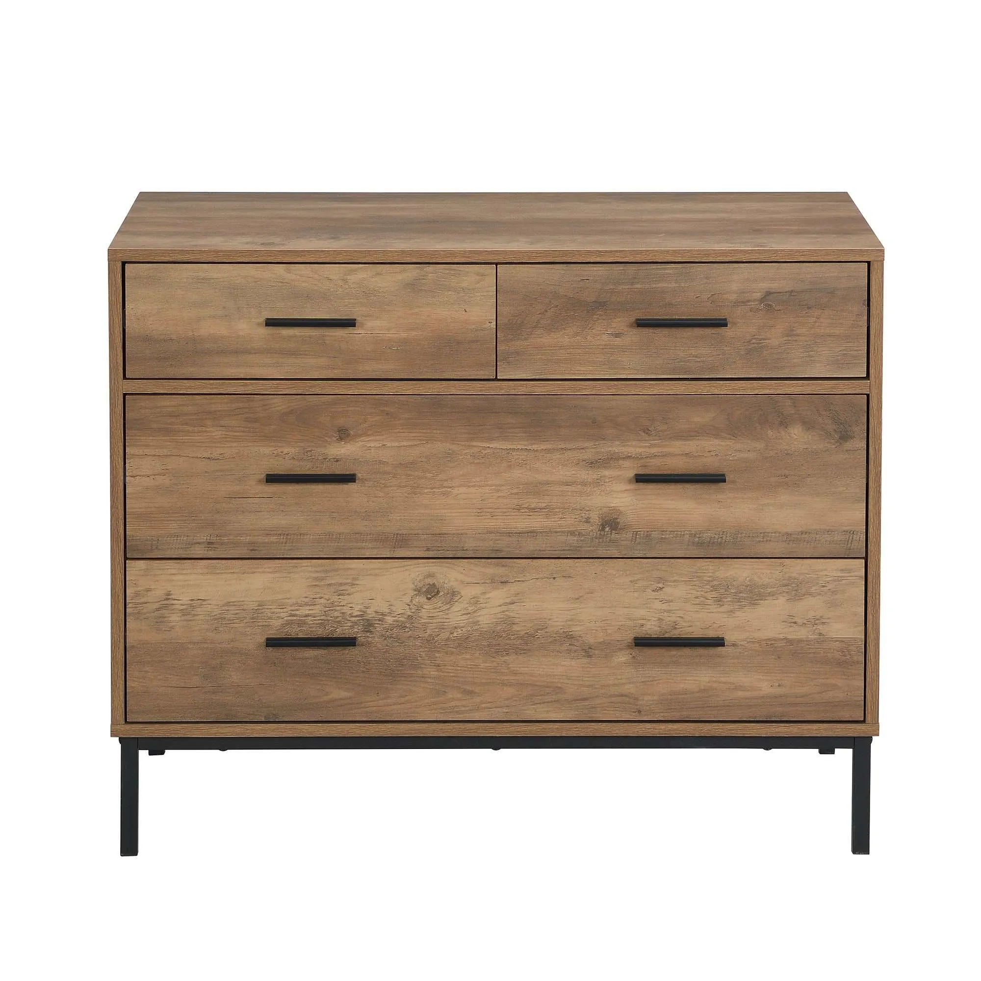 MerryLuk Bronx Set Chest of 4 Drawers dresser nightstand set