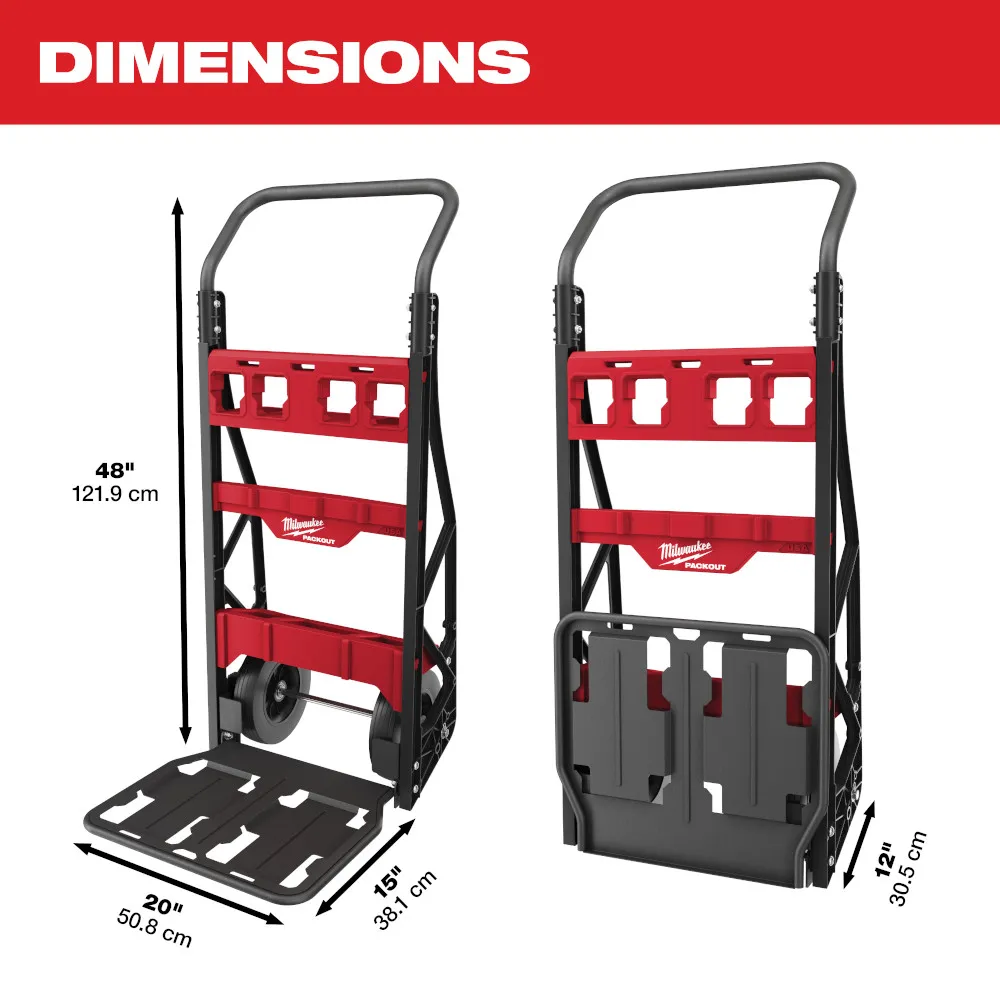 Milwaukee 10" Flat-Free 2-Wheel Packout Cart