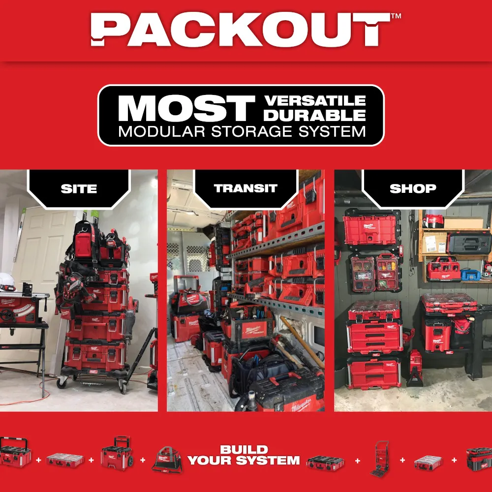 Milwaukee 10" Flat-Free 2-Wheel Packout Cart