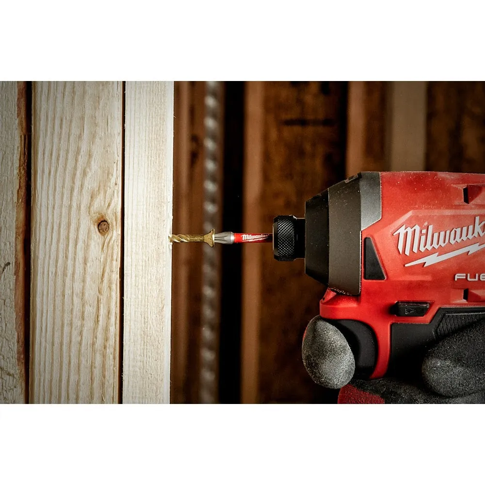 Milwaukee 48-32-4195 SHOCKWAVE™ 3-1/2 in. Impact Square Recess #2 Power Bits (25 Pack)