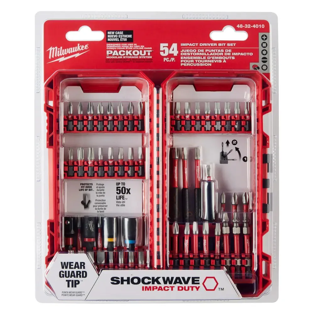 Milwaukee SHOCKWAVE Impact Duty Driver Bit Set - 54 Pcs