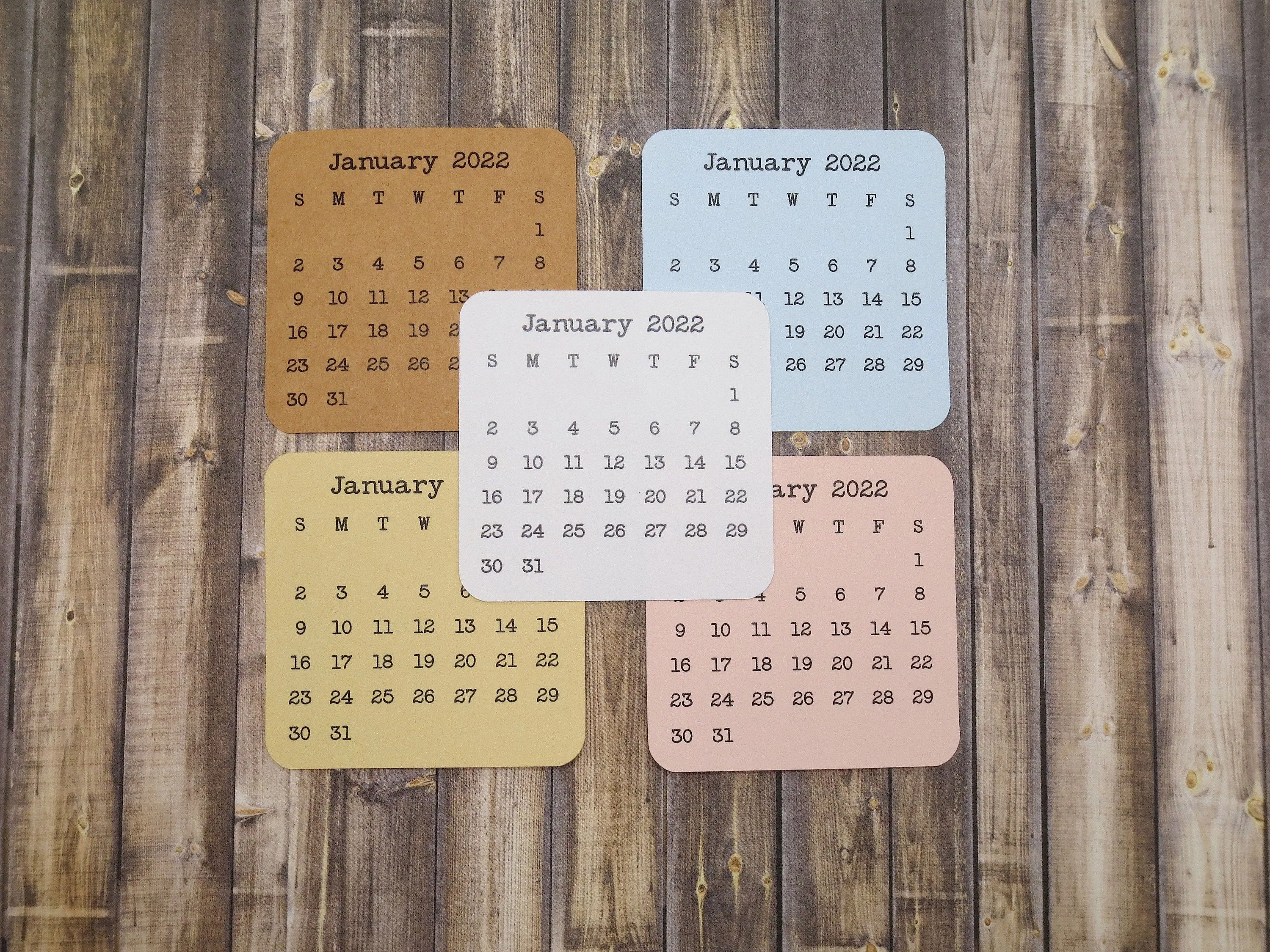 Mini Calendar Stickers