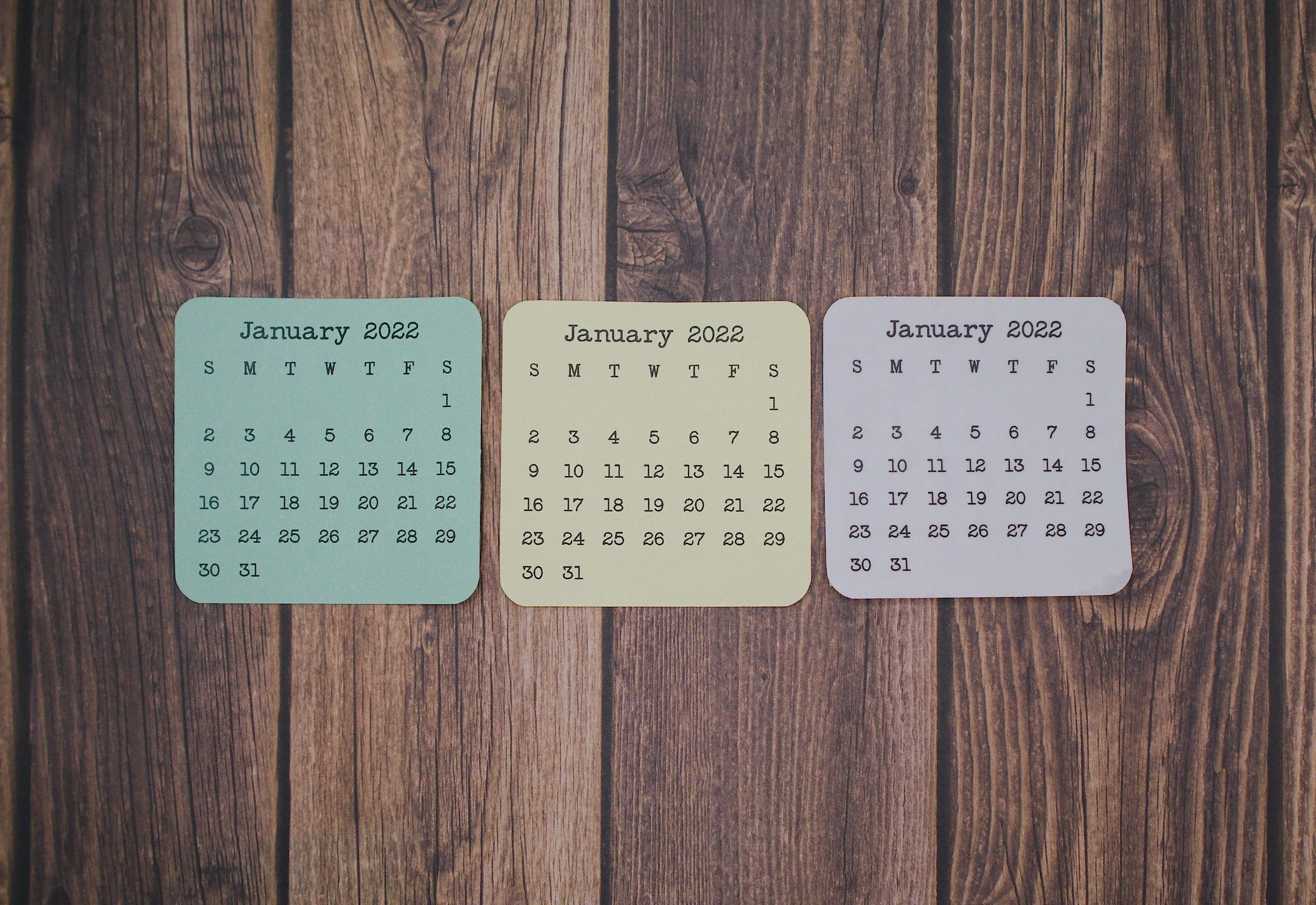 Mini Calendar Stickers