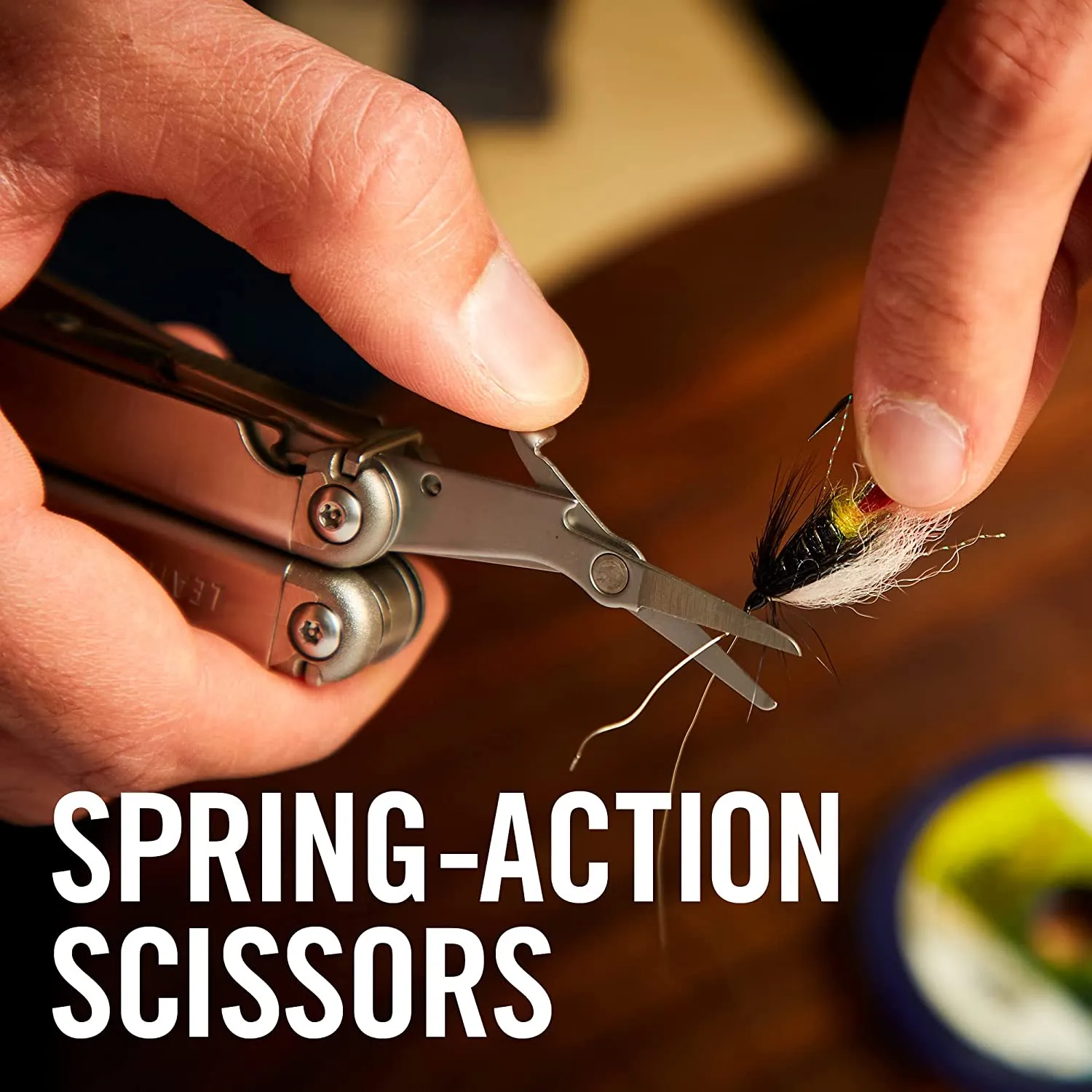 Multitool with Premium Replaceable Wire Cutters, Spring-Action Scissors and Nylon Sheath, Built in the USA, Stainless Steel