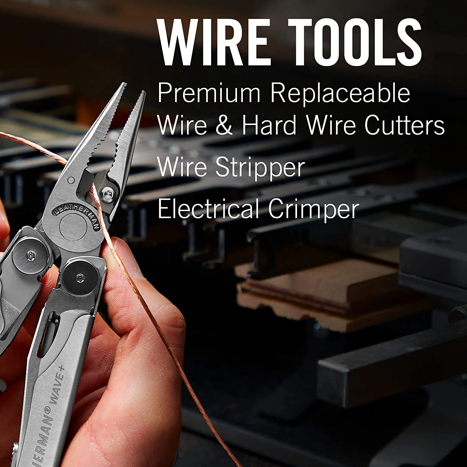 Multitool with Premium Replaceable Wire Cutters, Spring-Action Scissors and Nylon Sheath, Built in the USA, Stainless Steel