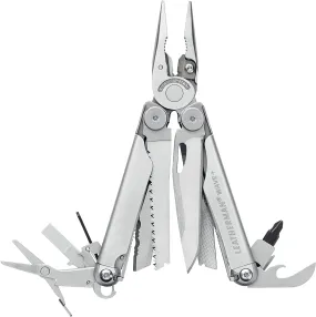 Multitool with Premium Replaceable Wire Cutters, Spring-Action Scissors and Nylon Sheath, Built in the USA, Stainless Steel