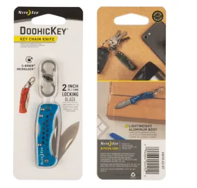 Nite Ize DoohicKey Key Chain Knife Pocket Knife Blue