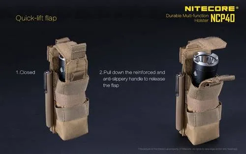 Nitecore NCP40 Holster for Nitecore Flashlights - Khaki