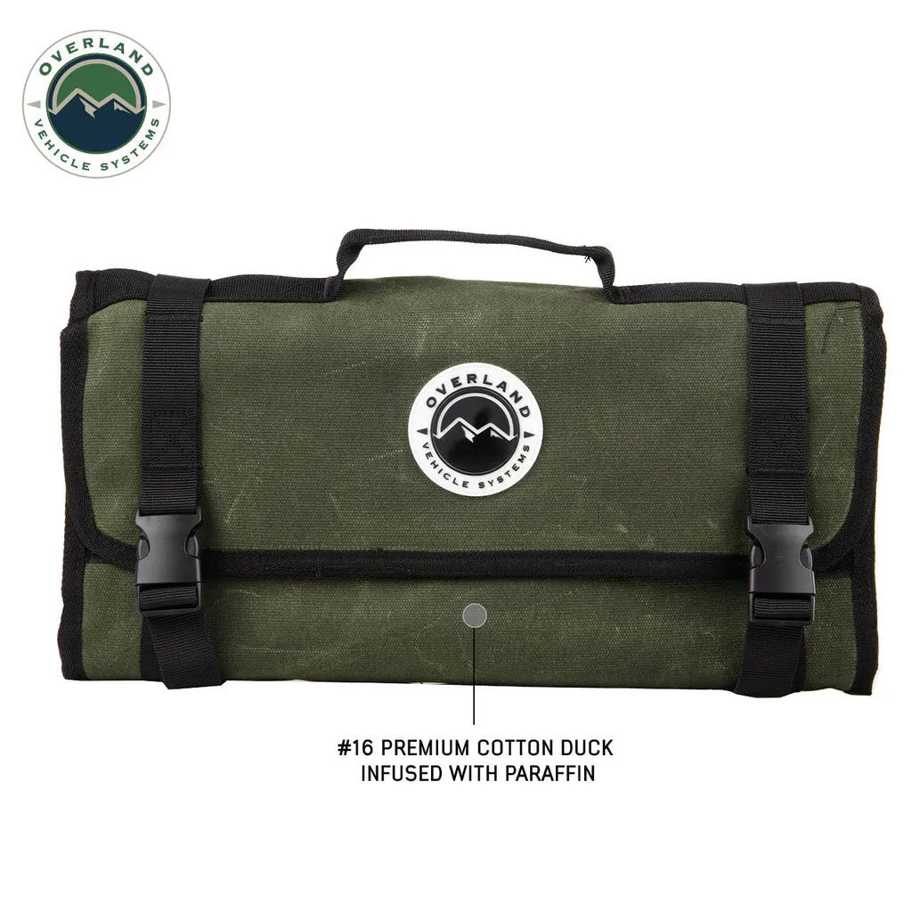 Overland Vehicle Systems Rolled Bag First Aid - #16 Waxed Canvas Universal